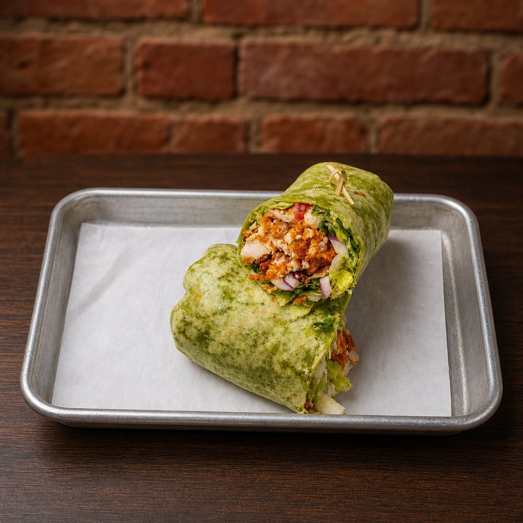 Fried Buffalo Wrap.