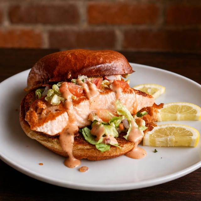 Salmon Sandwich.